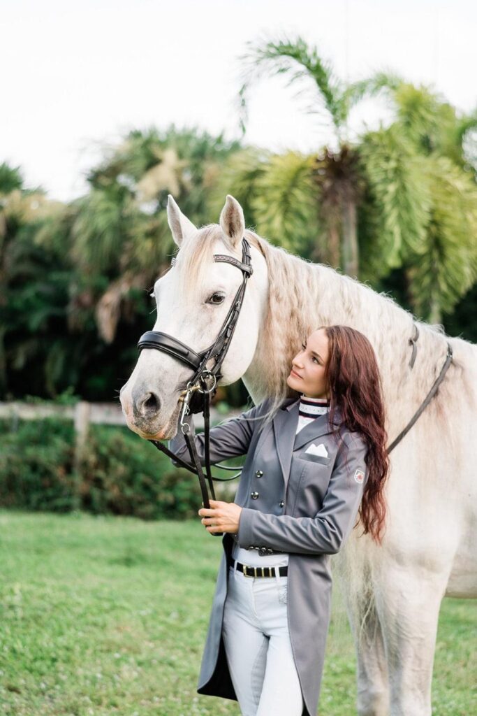 Audrie and her stallion Ecuador XXIV (Bred by The Royal Andalusian School